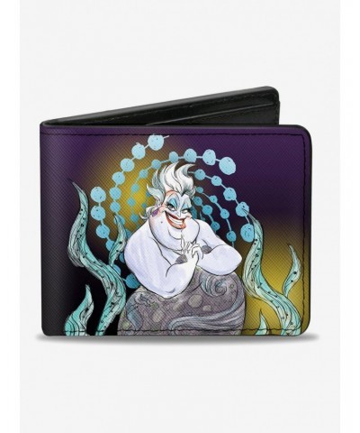 Disney The Little Mermaid Ursula Smiling Sketch Pose Bi-Fold Wallet $6.99 Wallets