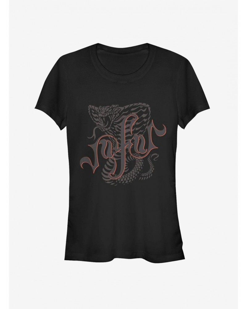 Disney Aladdin 2019 Neon Jafar Girls T-Shirt $8.96 T-Shirts