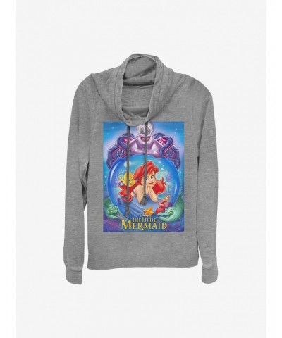 Disney The Little Mermaid Ariel And Ursula Cowlneck Long-Sleeve Girls Top $13.47 Tops