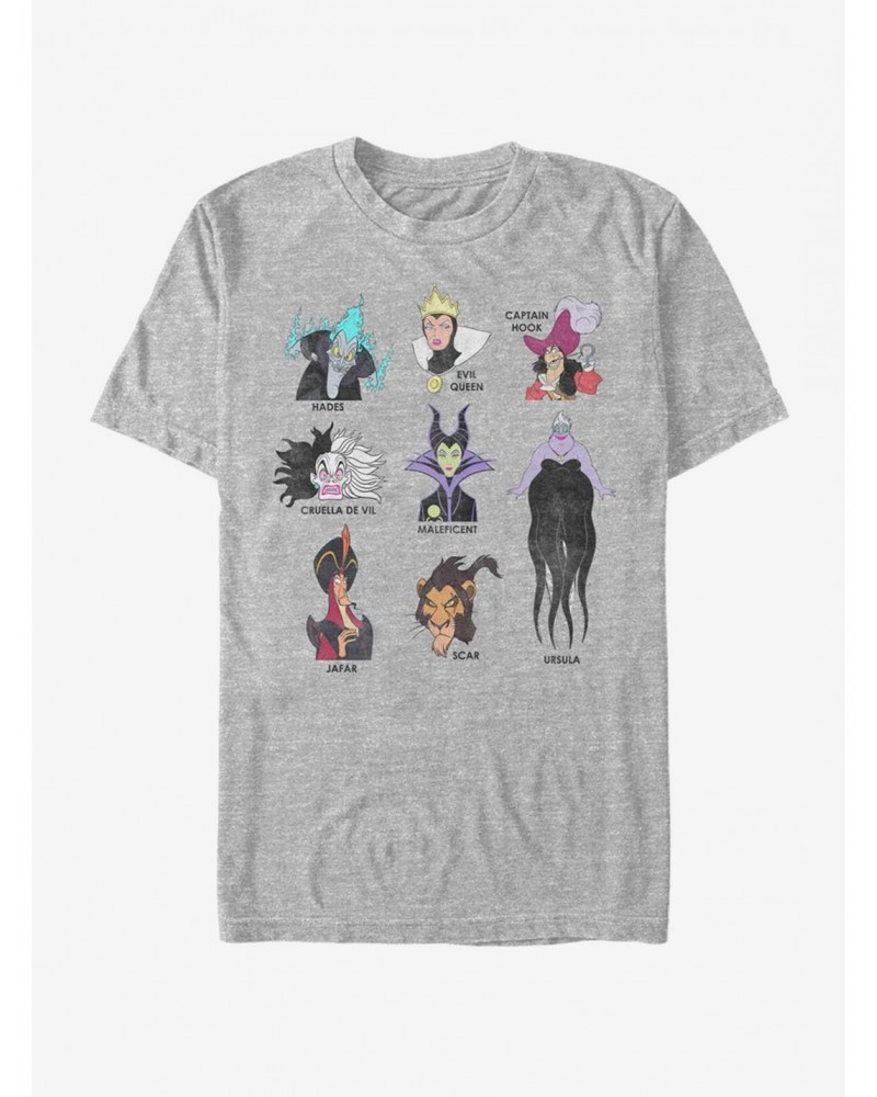 Disney Villains List T-Shirt $8.13 T-Shirts