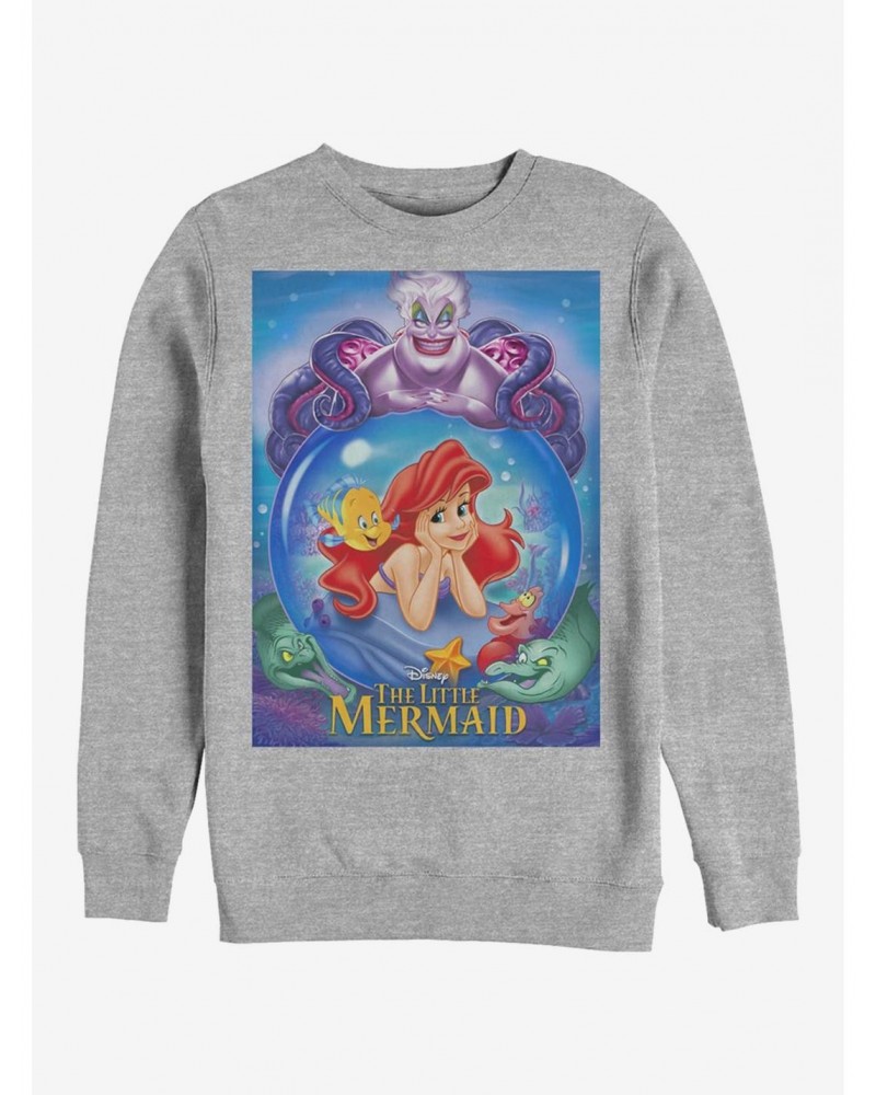 Disney The Little Mermaid Ariel And Ursula Crew Sweatshirt $16.24 Sweatshirts