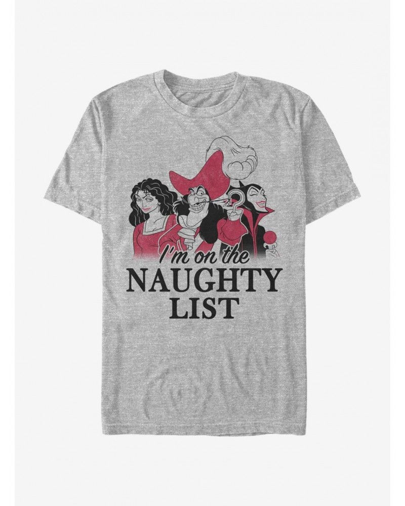 Disney Villains Naughty List T-Shirt $8.13 T-Shirts