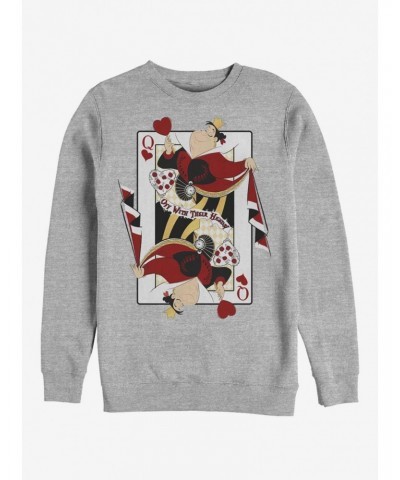Disney Alice In Wonderland Queen Of Hearts Crew Sweatshirt $12.92 Sweatshirts