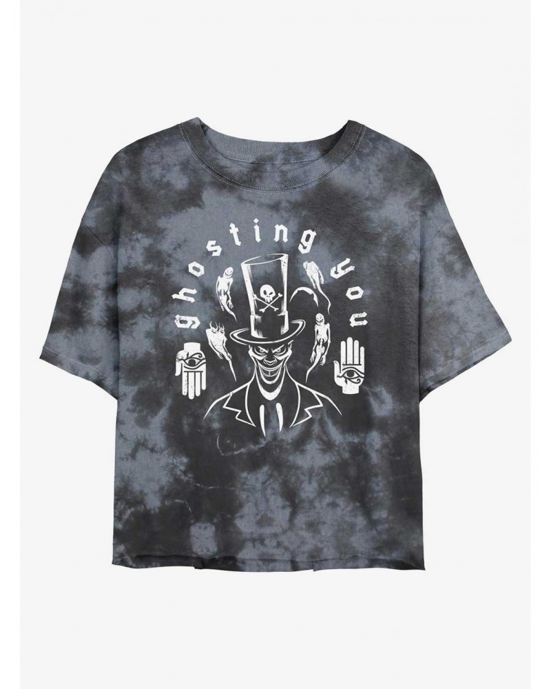 Disney Villains Dr. Facilier Ghosting You Tie-Dye Girls Crop T-Shirt $12.72 T-Shirts