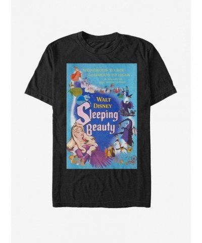 Disney Villains Maleficent Blue Sleeping Beauty Poster T-Shirt $7.17 T-Shirts