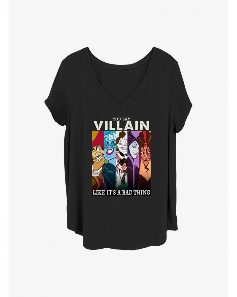 Disney Villains Like It's A Bad Thing Girls T-Shirt Plus Size $12.43 T-Shirts