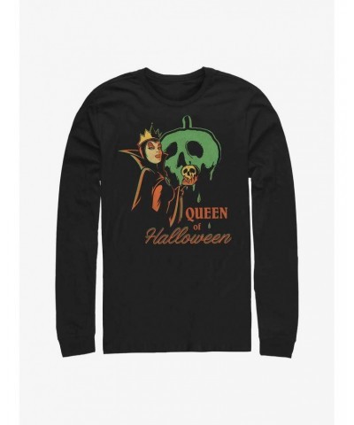 Disney Villains Queen of Halloween Long-Sleeve T-Shirt $13.49 T-Shirts