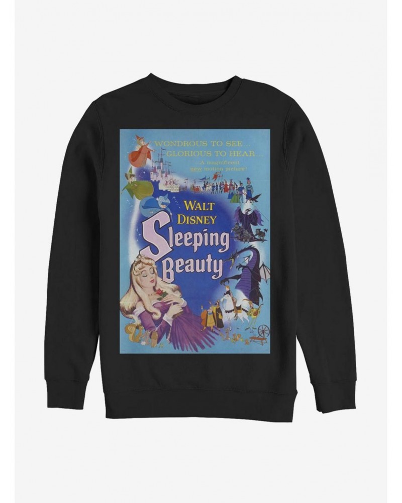 Disney Villains Maleficent Blue Sleeping Beauty Poster Sweatshirt $13.28 Sweatshirts