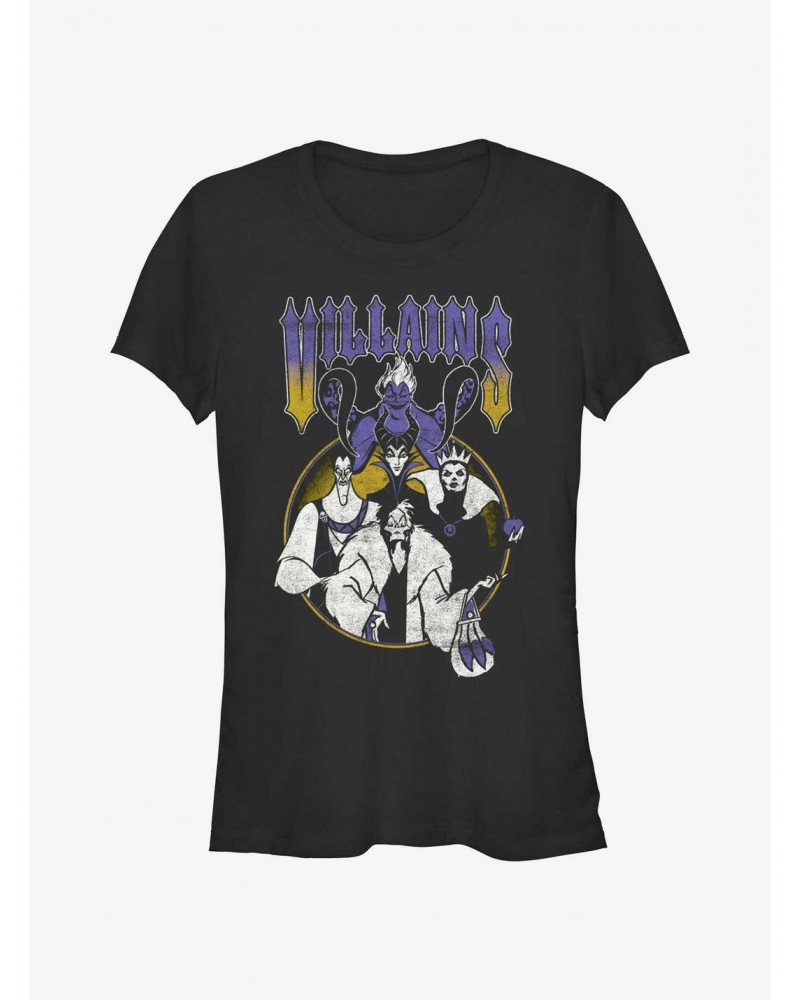 Disney Villains Metal Villains Girls T-Shirt $9.21 T-Shirts