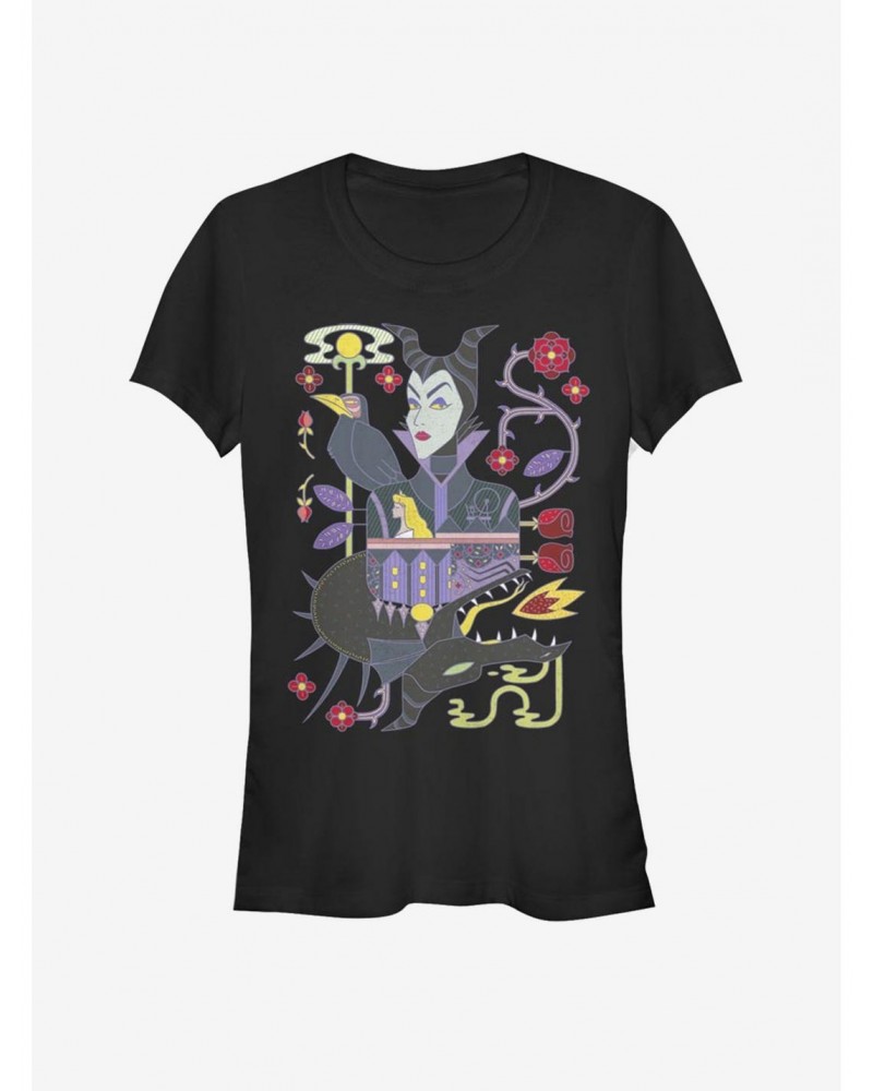 Disney Villains Maleficent Dual Maleficent Girls T-Shirt $7.97 T-Shirts