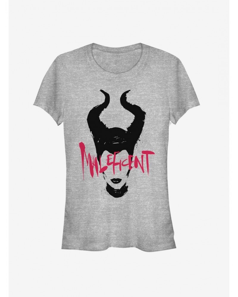 Disney Maleficent: Mistress Of Evil Paint Silhouette Girls T-Shirt $10.46 T-Shirts