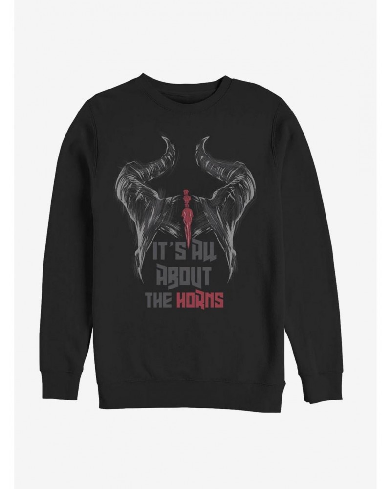 Disney Maleficent: Mistress Of Evil It's All About The Horns Sweatshirt $13.28 Sweatshirts
