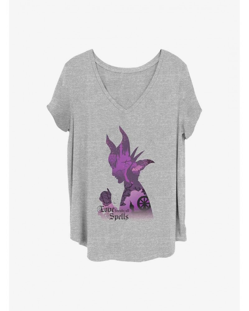 Disney Maleficent Shadow Girls T-Shirt Plus Size $10.40 T-Shirts