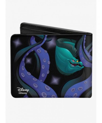 Disney The Little Mermaid Flotsam Jetsam Swimming In Ursulas Tentacles Bifold Wallet $6.69 Wallets