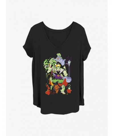 Disney Villains Evil Squad Girls T-Shirt Plus Size $8.67 T-Shirts