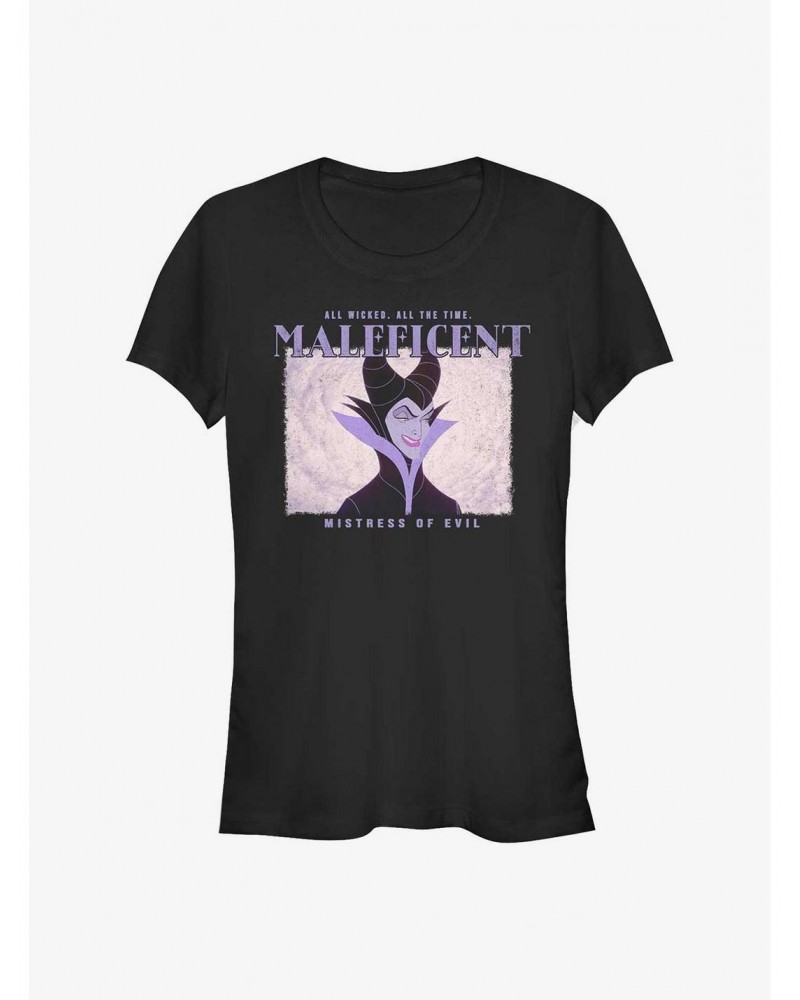Disney Maleficent Maleficent Square Girls T-Shirt $9.71 T-Shirts
