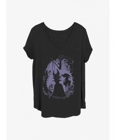 Disney Maleficent Bone Heart Girls T-Shirt Plus Size $11.56 T-Shirts