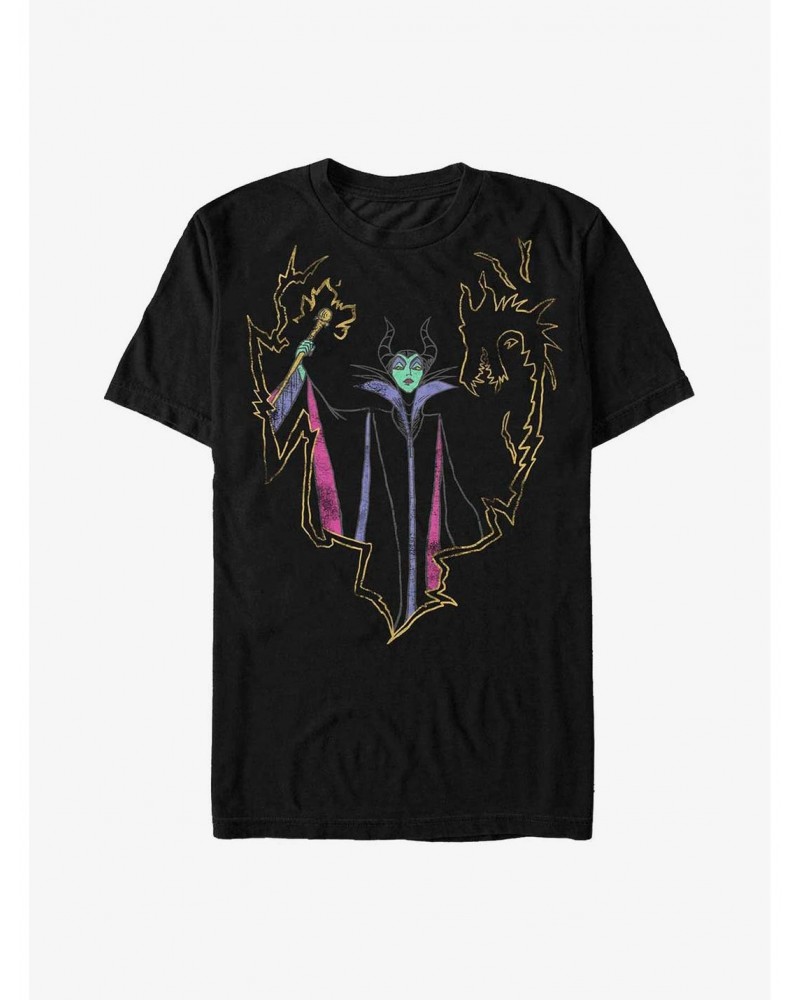 Disney Maleficent Drawn Out T-Shirt $11.95 T-Shirts