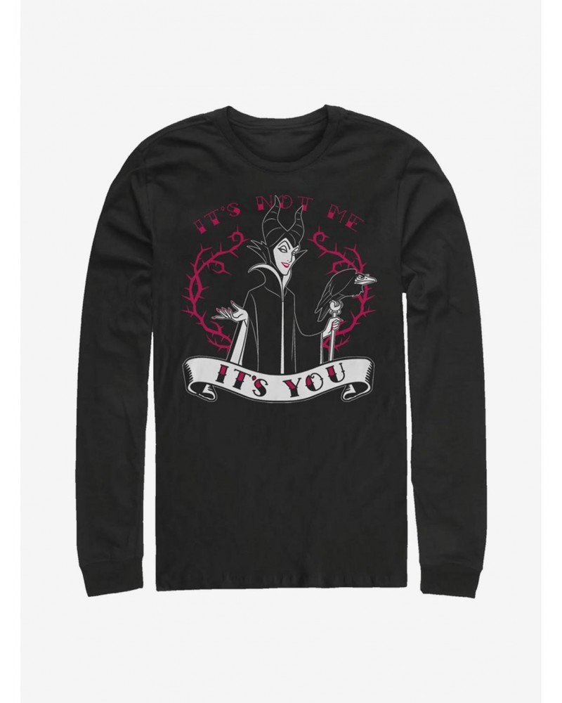 Disney Sleeping Beauty Maleficent It's You Long-Sleeve T-Shirt $13.49 T-Shirts