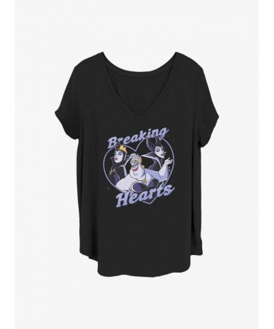 Disney Villains Breaking Hearts Girls T-Shirt Plus Size $10.40 T-Shirts
