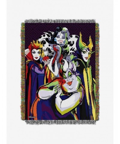 Disney Villains Villainous Group Tapestry Throw $13.50 Throws