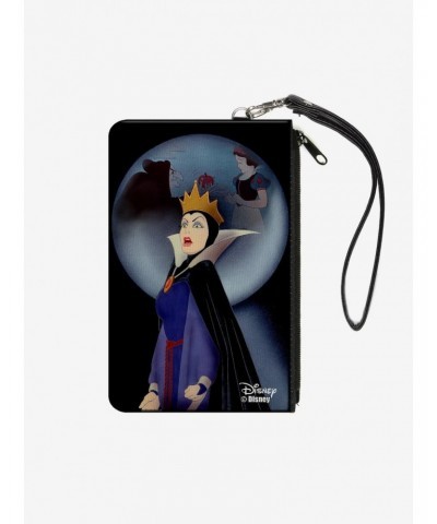 Disney Snow White Evil Queen Old Hag Apple Scene Wallet Canvas Zip Clutch $7.37 Clutches