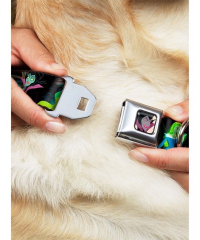 Disney Sleeping Beauty Princess Aurora Maleficent Seatbelt Buckle Dog Collar $9.46 Pet Collars