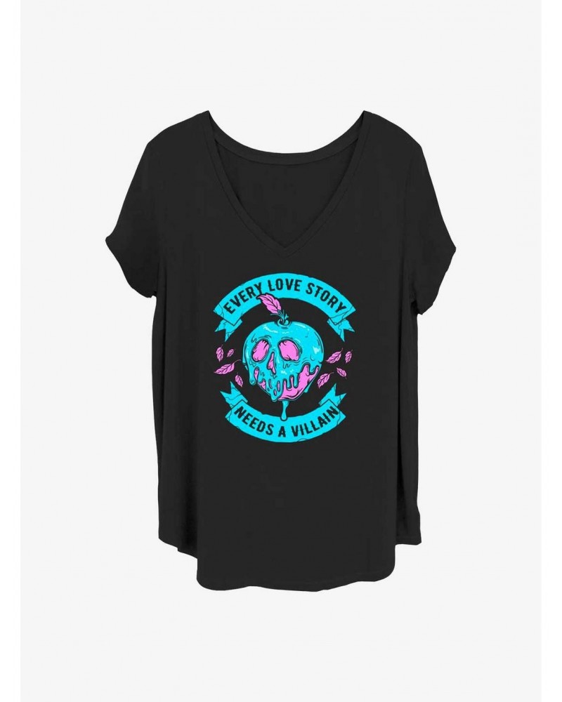 Disney Villains Love Story Villain Girls T-Shirt Plus Size $10.69 T-Shirts