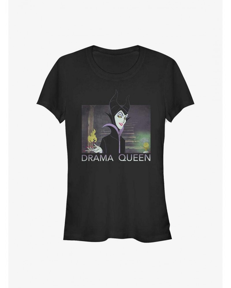 Disney Maleficent Maleficent Drama Queen Girls T-Shirt $12.45 T-Shirts