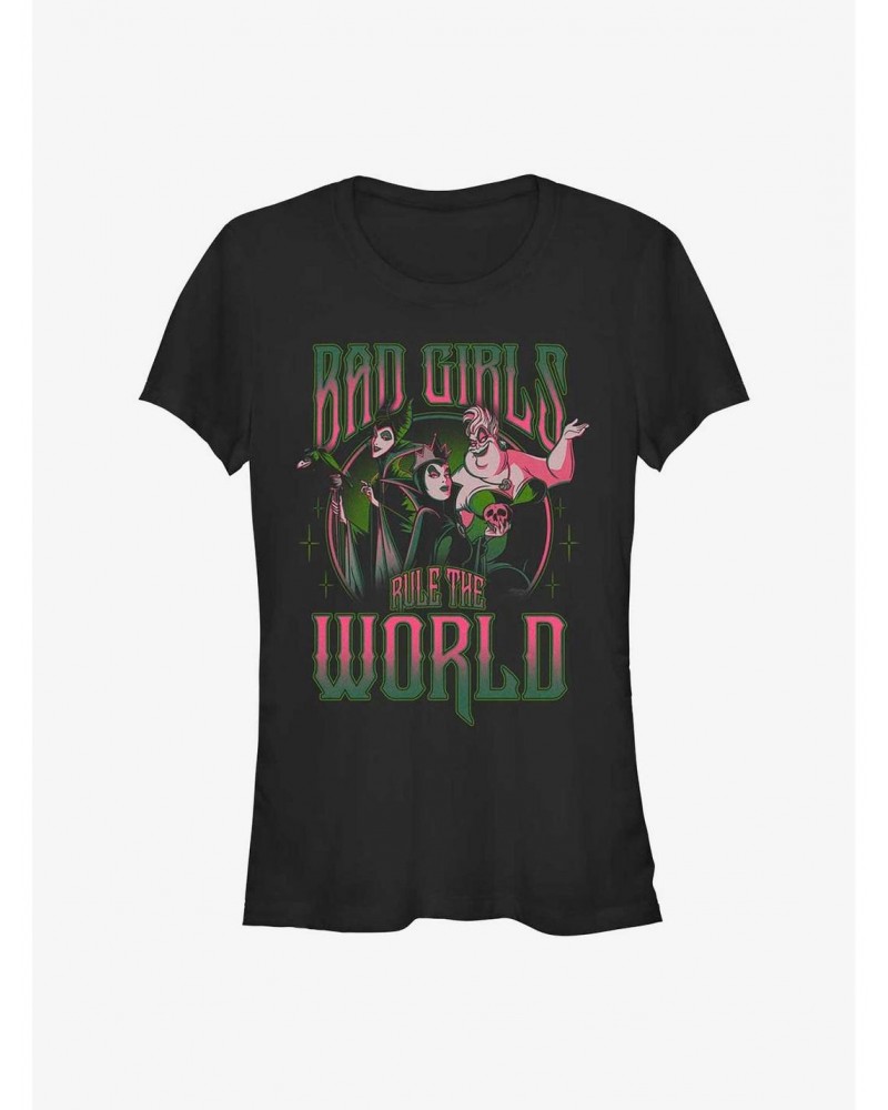 Disney Villains Bad Girls Rule Girls T-Shirt $8.47 T-Shirts