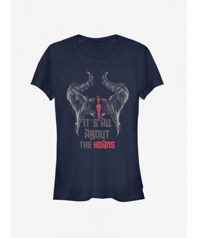 Disney Maleficent: Mistress Of Evil It's All About The Horns Girls T-Shirt $12.45 T-Shirts