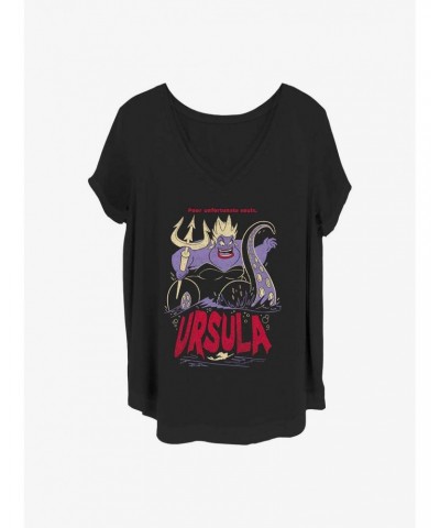 Disney The Little Mermaid Ursula The Sea Witch Girls T-Shirt Plus Size $12.14 T-Shirts