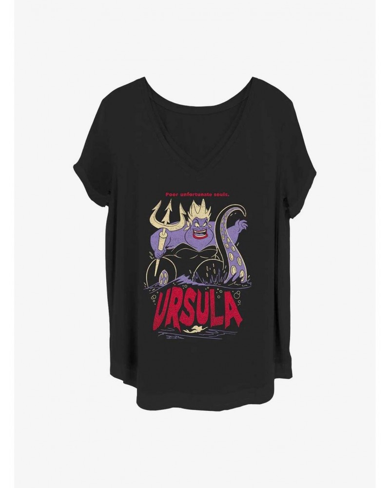 Disney The Little Mermaid Ursula The Sea Witch Girls T-Shirt Plus Size $12.14 T-Shirts