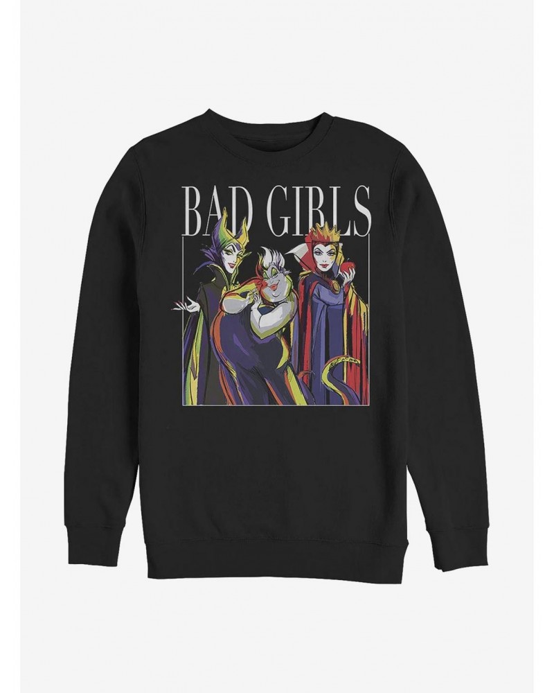 Disney Villains Bad Girls Pose Crew Sweatshirt $17.34 Sweatshirts