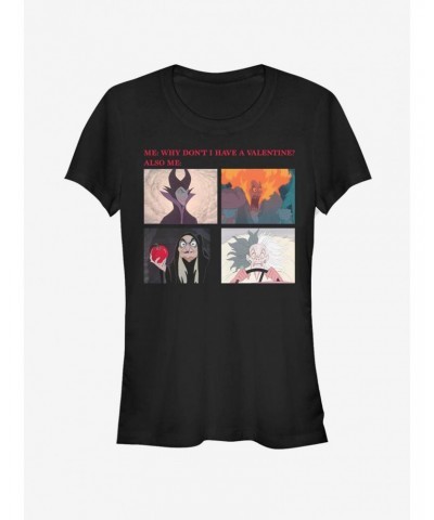 Disney Villains Valentine Meme Girls T-Shirt $9.96 T-Shirts