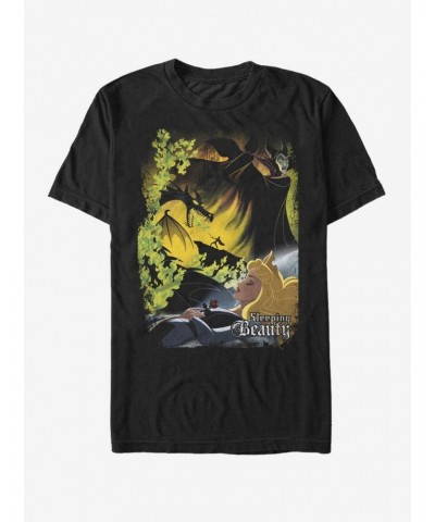 Disney Villains Maleficent Sleeping Poster T-Shirt $7.89 T-Shirts