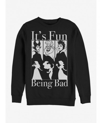 Disney Villains Bad Fun Crew Sweatshirt $18.08 Sweatshirts