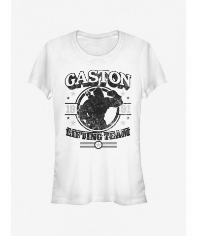 Disney Gaston Lifting Team Girls T-Shirt $10.46 T-Shirts
