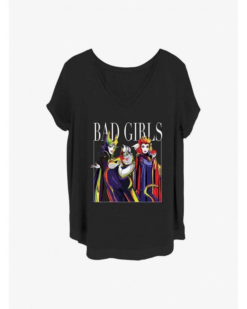 Disney Villains Bad Girls Pose Girls T-Shirt Plus Size $9.83 T-Shirts