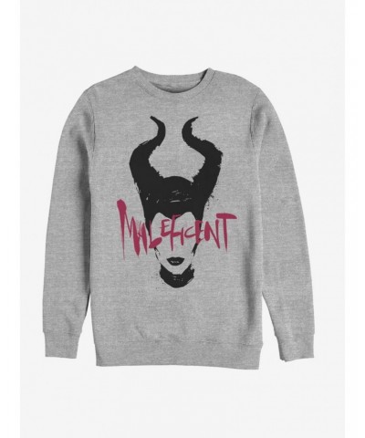 Disney Maleficent: Mistress Of Evil Paint Silhouette Sweatshirt $13.65 Sweatshirts