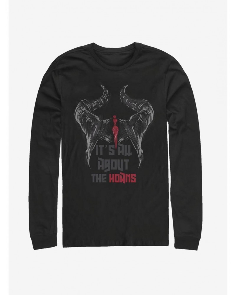 Disney Maleficent: Mistress Of Evil It's All About The Horns Long-Sleeve T-Shirt $16.12 T-Shirts