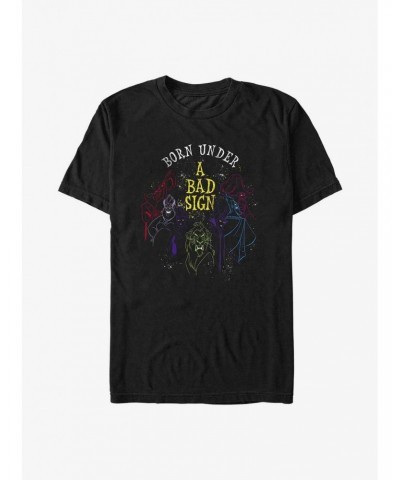 Disney Villains Born Under A Bad Sign T-Shirt $10.28 T-Shirts