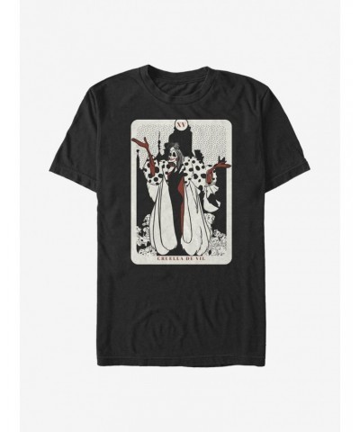 Disney 101 Dalmatians Cruella De Vil Tarot T-Shirt $10.28 T-Shirts