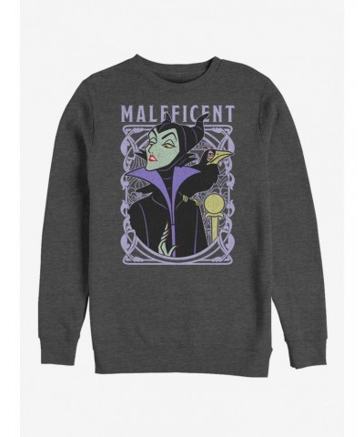 Disney Sleeping Beauty Maleficent Color Crew Sweatshirt $11.07 Sweatshirts
