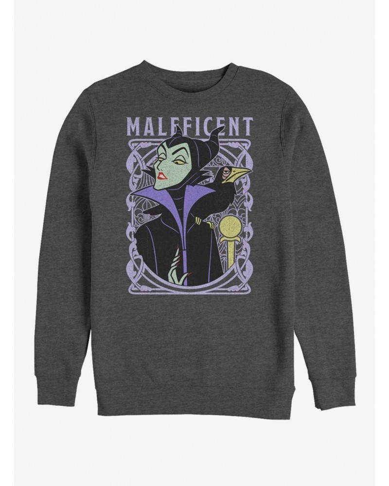 Disney Sleeping Beauty Maleficent Color Crew Sweatshirt $11.07 Sweatshirts