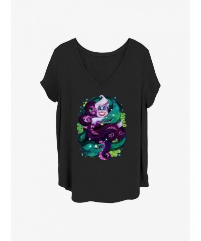 Disney Villains Ursula Starry Seas Girls T-Shirt Plus Size $12.72 T-Shirts