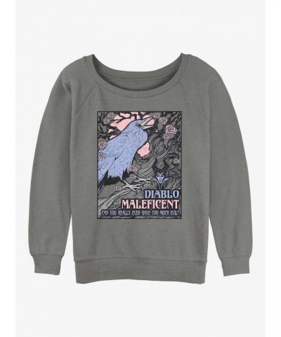 Disney Villains Maleficent Too Much Evil Girls Sweatshirt $13.28 Sweatshirts