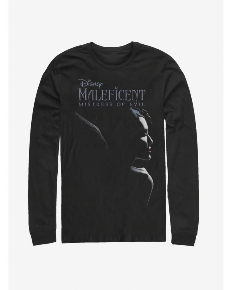 Disney Maleficent: Mistress Of Evil Smirk Long-Sleeve T-Shirt $11.19 T-Shirts