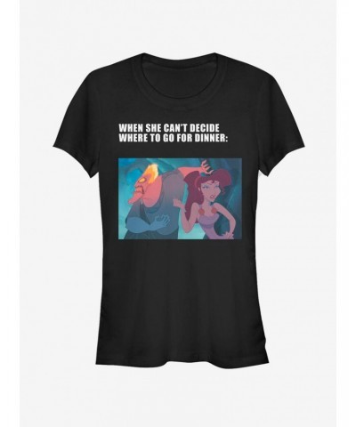 Disney Hercules Hades Dinner Meme Girls T-Shirt $8.96 T-Shirts