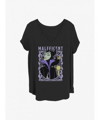 Disney Maleficent Framed Girls T-Shirt Plus Size $9.83 T-Shirts